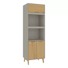 Mueble Alacena De Cocina Bajo Mesada Mdp - Madera - Cinza