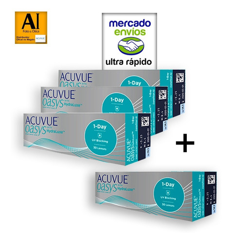 Lente  1 Day Acuvue Oasys Combo 3+1 Grátis