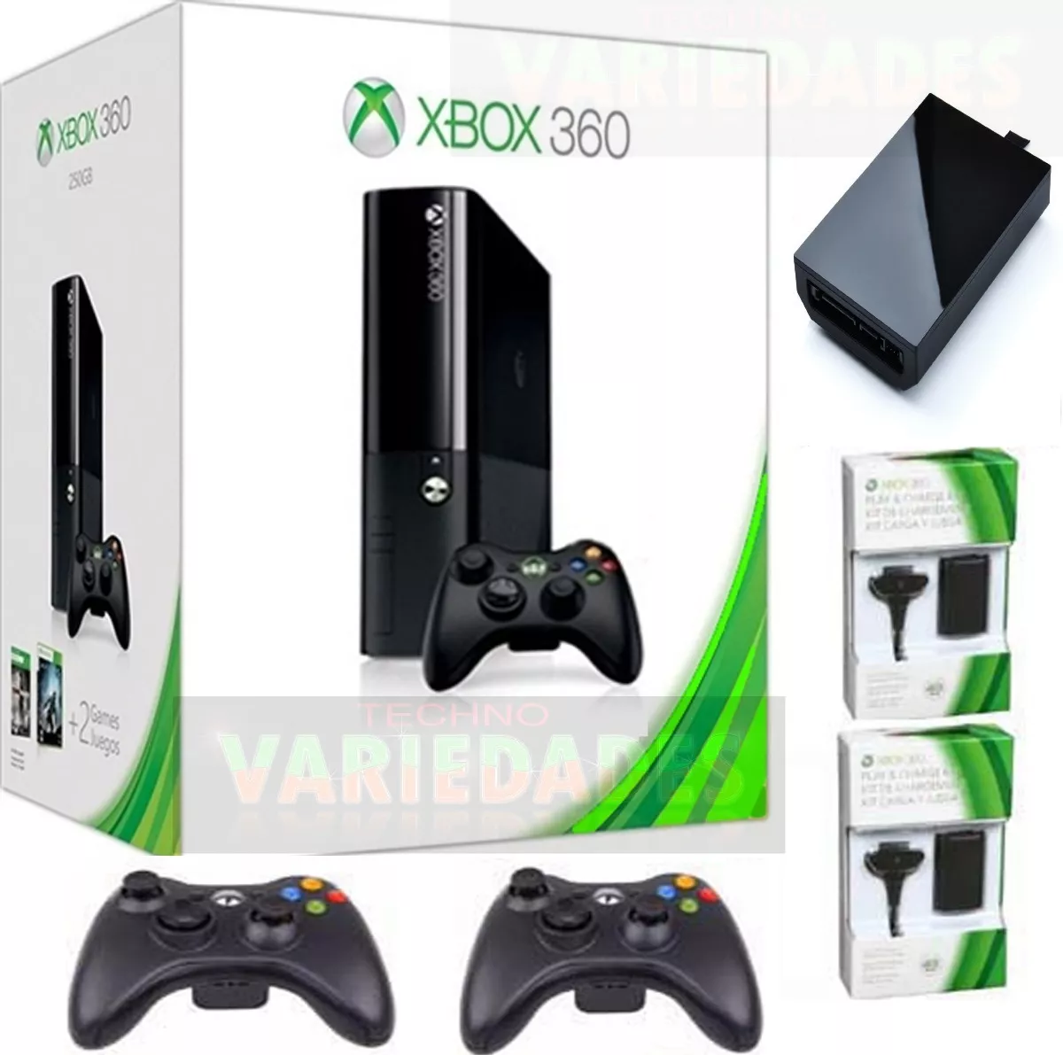 Xbox 360 5.0 + 1 Tb 170j. + 2 Controles + Silicona+ Obsequio
