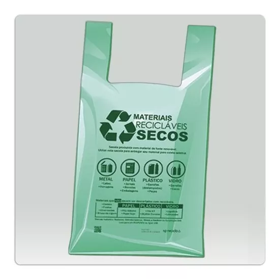 Sacola Plastica Da Prefeitura Biodegradável 38x50 C/500 Uni.
