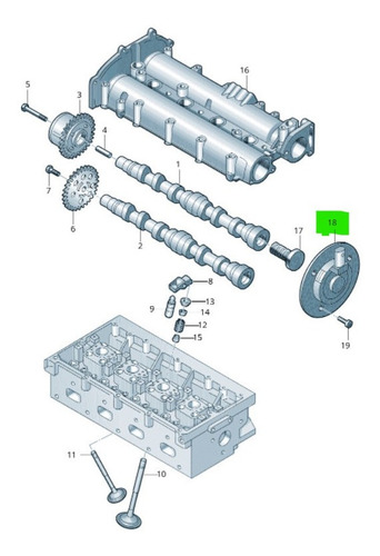 Sensor Vvt Iman Arbol Levas Volkswagen Scirocco 2.0l L4 2011 Foto 7