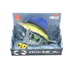 Ocean Sea World Pez Marlin Figura Articulada Figura 17 Cm