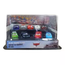 Cars Mcqueen Deluxe Figure Play Set 9pzs Disney Store 