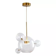 Pendente Bubble 1 Lâmpada Led Dourado Pd11912-1.000 110v/220v