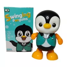 Brinquedo Infantil Boneco Pinguim Dançarino Com Som E Luz