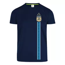 Playera Messi Argentina Tricampeón Dry Fit Niños Kids Juveni