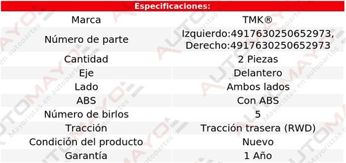 2) Mazas Delanteras Con Abs Tmk Xj8 V8 4.2l Jaguar 2004-2009 Foto 2