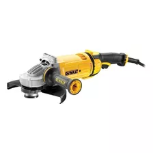 Esmerilhadeira Angular Dewalt Modelo Dwe4559 Com Potência De 2400w 230mm E Sistema De Expulsão De Pó, 220v Amarelo