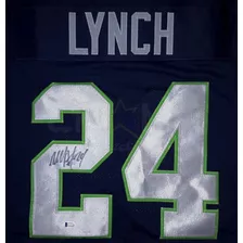 Jersey Autografiado Marshawn Lynch Seattle Seahawks Cstm Hme