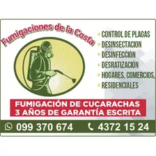 Fumigacion De Cucarachas, Control De Plagas, Desinfecciones 