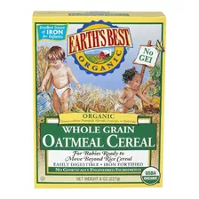 Cereal Avena Orgánico Bebés Earth's Best. 227 Gr. Importado