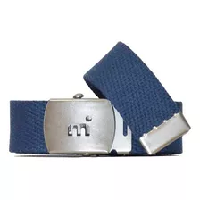 Cinturón Lona Hebilla Regulable Hombre Mistral 19256 Color Azul Talle M
