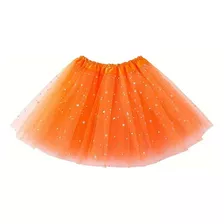 Tutu Falda Con Glittel 30cm Para Niñas Hermosos Colores 