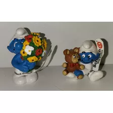 Dupla De Miniaturas Smurfs Original Schleich 7