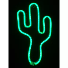 Luminária Parede Cactus Neon Led Decoração Luz 110v-220v