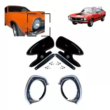 Kit Aros Farol + Retrovisores Maverick Novo Gt V8 6cc 4cc 