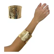 Bracelete Metálico Egípcia Acessório De Fantasia Deusa Grega