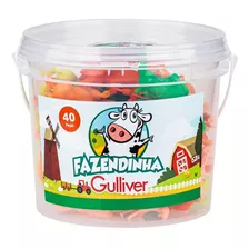 Balde Animais Da Fazendinha 40 Peças - Gulliver