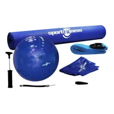 Kit Pilates Yoga Sportfitness Balon Colchoneta Terapias Gym