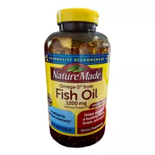 Nature Made Fish Oil 1200 Mg (720 Mg Omega-3) 290 Softgels Sabor Sin Sabor