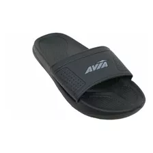 Ojota Avia Strech Faja Ancha Negro Hombre Deporfan 