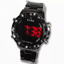10 Relógios Eura Digital Touch + Caixinha + Pulseira Atacado