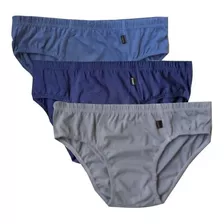 Kit Com 6 Cueca Extra Grande Sem Elástico Slip 100% Algodão 