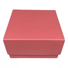 50 Caixa Bijuteria E Semi Joia Embalagem De Papel 7,5x4x7,5 Cor Rosa