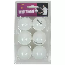 Pelotas De Tenis De Mesa Sensei 1* Blanco