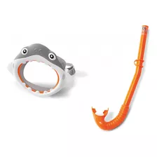 Set De Buceo Snorkel Shark Fun 3 A 8 Años Intex