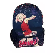 Mochila Escolar Sakura Infantil Juvenil Naruto Costas