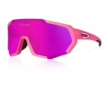 Lentes Deportivos Polarizados De Ciclismo Color Rosa