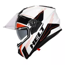 Capacete Moto Helt Avant Glass Stone Óculos Interno Fechado