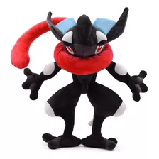 Preto Greninja Boneca Pelúcia Brinquedo Crianças Presente 