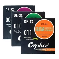 Pack Cuerdas Guitarra Electrica Orphee Mejor Q Ernie Ball