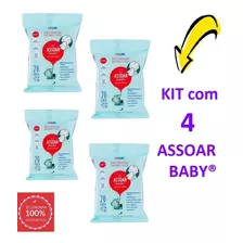 Lenços Umedecidos Com Solução Salina - Assoar Baby 4 Pacotes