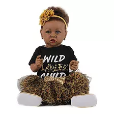 Lifelike Reborn Doll With Soft Weighted Body, African A...