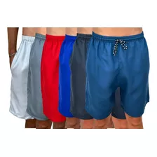 Kit 6 Short Masculino Praia Bermuda Verão Academia Corrida