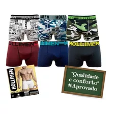 Kit 10 Cuecas Box Boxer Estampadas Masculino Atacado Revenda