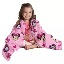 Manta Fleece Microfibra Solteiro Infantil Vários Personagens