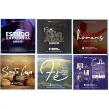 Pack Canva Igreja Gospel 40 Templates Para Feed Instagram