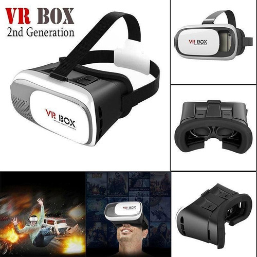 Lentes Realidad Virtual 3d Vr Box 2.0 Google Gafas Cardboard
