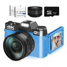 Cámara Digital Wikico Para Fotografía, 4k 48mp Vlogging C...