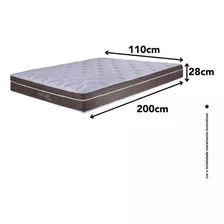 Colchão Orthocrin Mola Viúva 110x200x28 Royal Saúde Spring L Branco