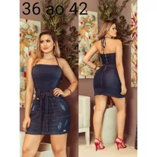 Vestido Alcinha Jeans Ref4112