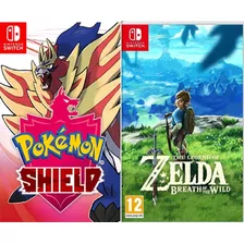 Zelda E Pok Shield Locação 30 Dias Digital Nintendo Switch