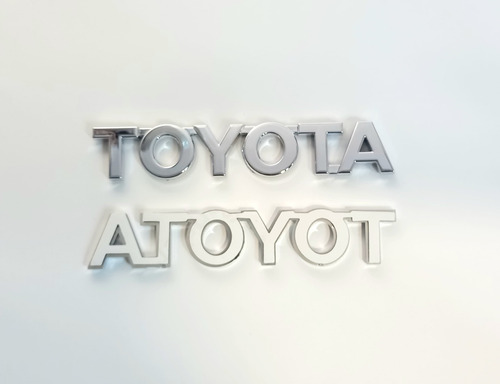 Toyota Letras Emblema 11,5cm X 2cm Logotipo Insignia Adhesiv Foto 4