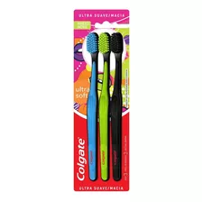 Escova De Dente Colgate Ultra Soft 3 Unidades