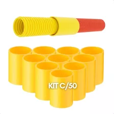 Luva Conduíte Pressão Amanco 3/4 25mm Kit 50 Unidades