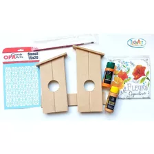 Kit Mdf - Casinha Passarinho (08 Itens)